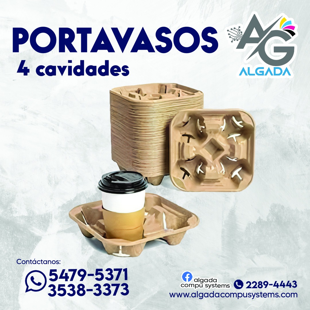 Portavasos de cuatro cavidades Algada