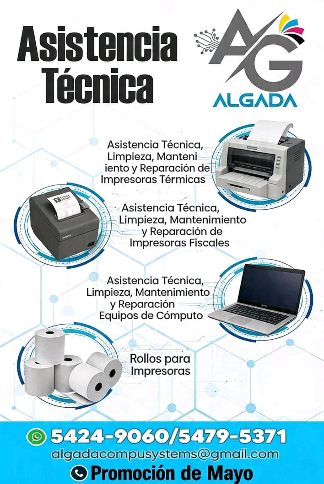 Asistencia técnica para impresoras y equipos de cómputo